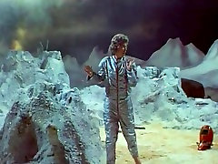 Woman Astronaut Stripteases on the Moon 1960s Vintage