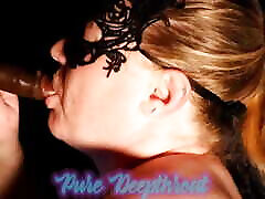 reiner deepthroat schlampiger kehlenfick sperma gesicht mund schlucken