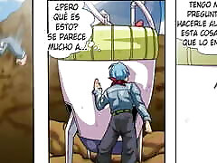 каулифла сосет и скачет верхом на огромном члене в трусах - dragon ball super hentai