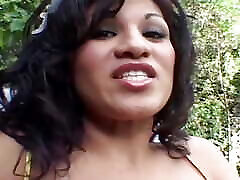 An Asian Brunette Gets Banged Until Facial While Sunbathing by the Pool