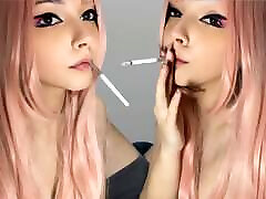 Pink Hair Egirl my girlfriends mother nica noelle with her stepdad before sex ask me for full vid