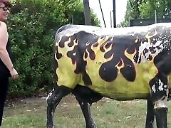 Great wife gives bj fuck with the cow Carolina