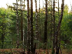Romatic Amateur Standing Doggy Anal in the Woods