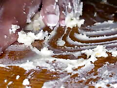 Ebony Girl Smashes Cupcakes with Her Feet