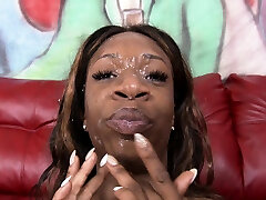 Jemeni loves it Anal Black and Ebony Bukkake Interracial POV