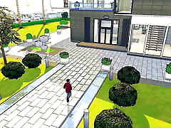 sims 4 - дэниел помогает своему боссу и его секретарше