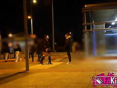 Seducing cariy rae guys in public! Amanda Luxor wants dandom guys to become porn performers