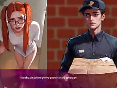 мила, дразнящая курьера - mila ai v1.3.2b от addont - анимированный игровой процесс