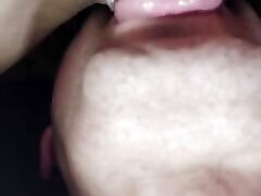 Teen shaved pussy licked very close up very wet pussy