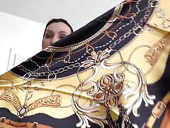 lady victoria valente satin kopftücher modenschau, leder und satin, schal queen