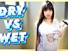 Wet Tshirt for Youtube. spank big tits vs Dry with Elixir Elf