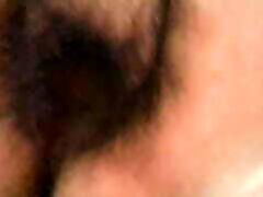Masturbation with tongue on clitoris feeling continuous orgasm