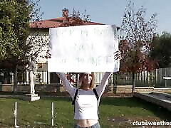 Fuck My Pussy, Not the Planet! Cute Teen