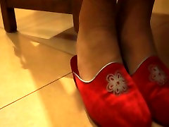 烹饪在拖鞋shoeplay
