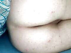 Close-up of my ass and shaved pussy after we fucked in anal