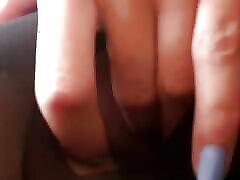 I Was so Horny I Ripped My Pantyhose and Fingered My Pussy at Work