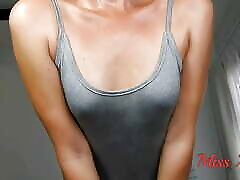 yogadance súper sudoroso en overol gris ajustado