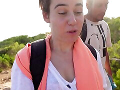 Married couples hiking VLOG and fucking in a tent