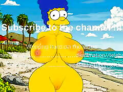Marge sucked off a bodybuilder on a nudist beach !The Simpsons New Animation Dsanimatin HENTAI !