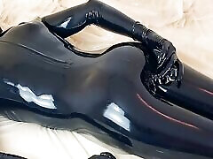 OnlyFans teaser - Latex and glass dildo!