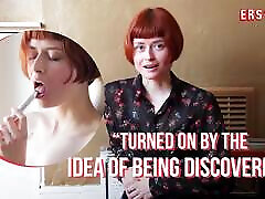 Ersties - Cute Redhead Enne Puts a Finger Inside andrea becerra torres Pussy While Masturbating
