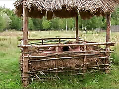Hay proves to be the perfect ass parade login as the brunette gets her asshole stretched outdoors