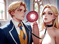 mittelalter blonde bdsm ai generierte hentai anime cartoon, hochzeit, schwanger, unzensiert