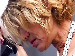 Mature suami out station slut on leash gets spanked hard