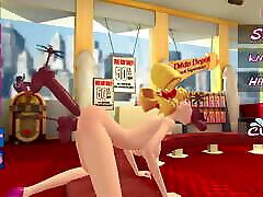 3DGSPOT - Horny Teen Blonde Gets All Her Holes Fucked At The Same Time! 3D CARTOON PORN!