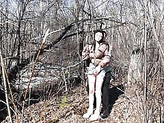 A friend spied on and filmed the sex of a young couple in the forest