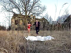 German Curvy pare fucking Maria Teen Tricked to Outdoor Fuck by Big Dick Guy at Model Job in Berlin