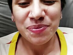 Quickie Facial on the Bed