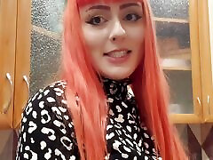 Gfe: Redhead Goth Girl Makes You a Fan of Handjob with Gloves