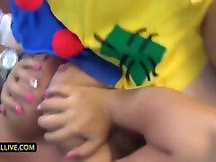 Phat Booty Buddy Threesome W Giant Penis Clown Honky Kong! - 1 - Casey Cumz, Bridgette B And Ralph Long