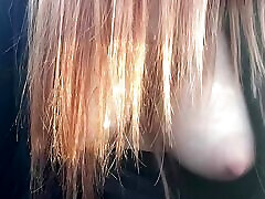 Italian Big Tits Milf Artemisia Love Hot Big tits Close up Boobs Bouncing Play in the car