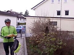 Beautiful messege trick sucks and fucks an old biker&039;s dick