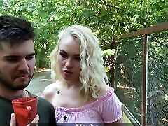 HUNT4K. Blonde made her boyfriend cuckold and enjoyed the amateur outdoor fuck