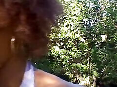 Perfect ebony teen doing the best to make BBC cum