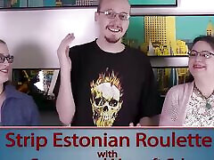 ein knisterndes strip-estnisches roulette-spiel
