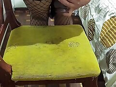 Masturbation in the chair