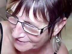 Blonde milf anal penetrated threesome mature sex