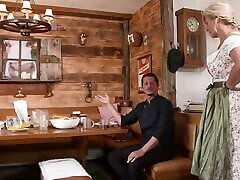 Gilf loves suck and fuck at sex triened dining area