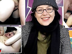 немецкая разведчица - черноволосая девушка в очках мелли веном, которую подцепили на первом кастинге в берлине