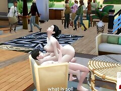 Orgy sex on the house the sims game scene