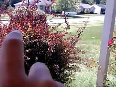 Intense outside squirt session