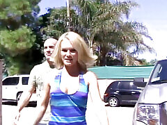 Blonde busty stepmom discovers her stepson&039;s big dick