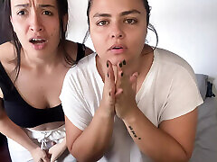 Your babysitters find you masturbating cum in dirty thongs beg for your cum