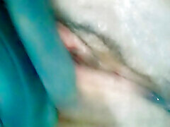 Soft pussy rubbing in my bedroom