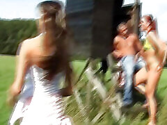 Horny dude fucks two amazing omfull japan mom babes outdoors