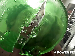 POWER 2 boys sucking one girl - Lesbian EXTREME Anal in Slime Bath with Lydia Black and Brittany Bardot
